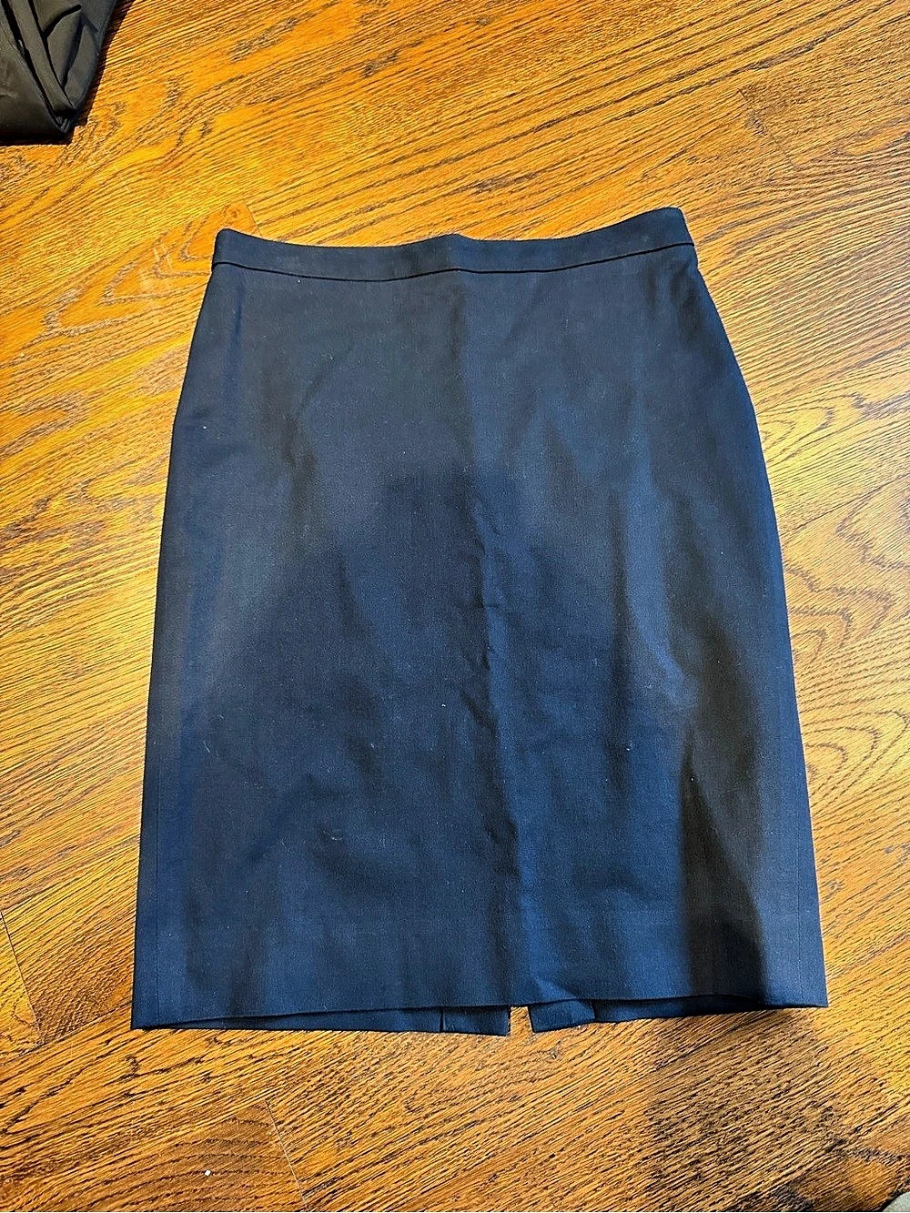 J Crew New York Pencil Skirt in Blue Size 00